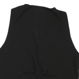 Mens Black & Red Floral Button Jacket M Polyester Blend Floral Pattern Waistcoat