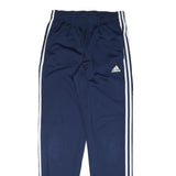 ADIDAS Mens Joggers Navy Blue & White Slim Tapered S W28 L31 Sportswear Track