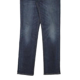 LEVI'S Mens Regular Blue Denim Raw Jeans W30 L30 Classic Zip Closure