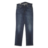 LEVI'S Mens Regular Blue Denim Raw Jeans W30 L30 Classic Zip Closure
