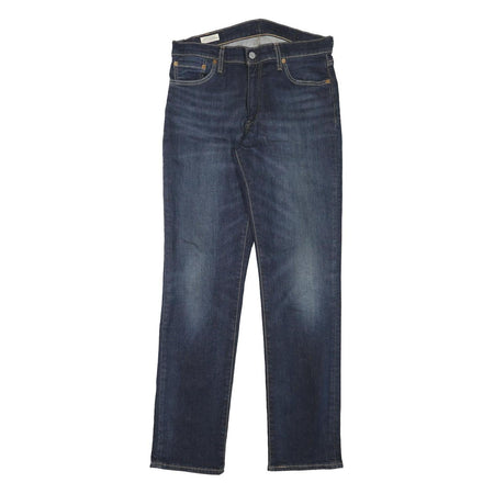 LEVI'S Mens Regular Blue Denim Raw Jeans W30 L30 Classic Zip Closure