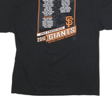 MAJESTIC Mens Black San Francisco Giants Graphic T-Shirt XL Short Sleeve Crew