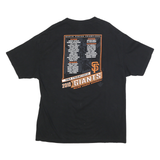 MAJESTIC Mens Black San Francisco Giants Graphic T-Shirt XL Short Sleeve Crew