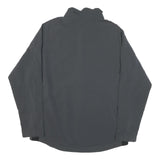 NIKE Mens Grey Jacket L Polyester Blend Zip Plain Lightweight Sportswear