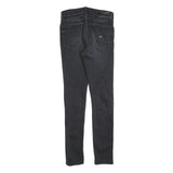 TOMMY HILFIGER Mens Black Slim Skinny Denim Jeans Cotton Blend W30 L34 Zip