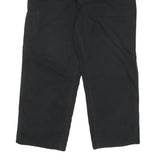 CARHARTT Mens Regular Black Cotton Blend Zip Regular Fit Trousers W40 L28