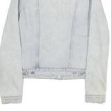 LEVI'S Mens Blue Cotton Denim Jacket M Button Plain Classic Distressed