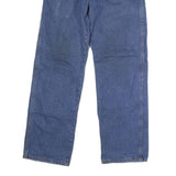 DICKIES Mens Blue Regular Fit Straight Denim Jeans W32 L28 Button Cotton Blend