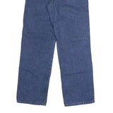 DICKIES Mens Blue Regular Fit Straight Denim Jeans W32 L28 Button Cotton Blend