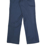 DICKIES Mens Polyester Blend Navy Classic Straight Trousers W30 L30 Workwear Zip