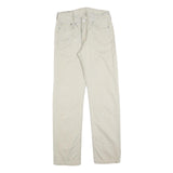 LEVI'S Mens Cotton Blend Beige Classic Straight Trousers W29 L32 Zip Closure