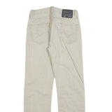 LEVI'S Mens Cotton Blend Beige Classic Straight Trousers W29 L32 Zip Closure