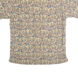 POLO RALPH LAUREN Mens Cream & Red Pattern Shirt S Cotton Summer Casual