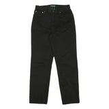 RALPH LAUREN POLO JEANS COMPANY Womens Cotton Blend Black Regular Fit Straight