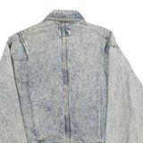LEE Womens Blue Denim Button Cotton Jacket L Casual Classic Fit