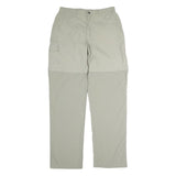 TENSON Mens Polyester Beige Regular Zip Trousers W30 L34 Lightweight Outdoor