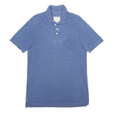 FAT FACE Mens Blue Short Sleeve Plain Polo Shirt M Cotton Casual Everyday