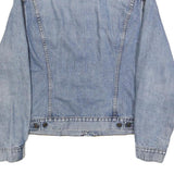 LEVI'S Mens Blue Denim Jacket XL Cotton Classic Button Front Plain Authentic