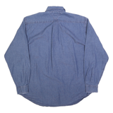 TOMMY HILFIGER Mens Blue Denim Shirt M Cotton Blend Classic Fit Casual