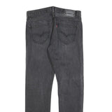 LEVI'S Mens Black Regular Straight Denim Fair W30 L32 Zip Cotton Blend