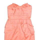 TEMPERLEY LONDON Womens Coral Strapless Bodycon Polyester Mini Dress UK 8