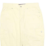 GLORIA VANDERBILT Womens Shorts Cream Cargo M W32 Summer Casual Relaxed Fit