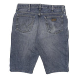 WRANGLER Mens Denim Blue Casual Shorts XL W34 Classic Cotton Blend Comfortable