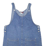 DENIM AND CO Womens Blue Denim Dungarees Regular Fit Cotton Blend L W42 L4