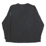 CARHARTT Womens Black Long Sleeve Crew Neck T-Shirt XL Printed Logo Sleeve