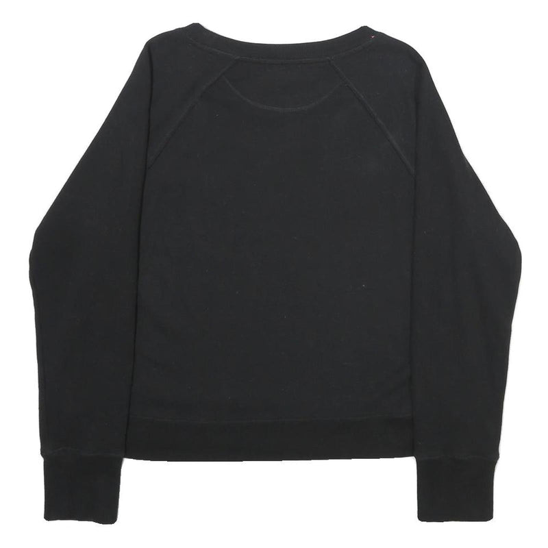CALVIN KLEIN PERFORMANCE Womens Black Cotton Blend Crew Neck Sweatshirt S
