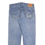 LEVI'S 505 Mens Jeans Blue Regular Straight Denim Medium W36 L30 Classic Style