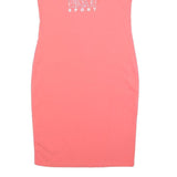 DKNY Womens Pink Sports Bodycon Jersey Dress Cotton Blend S Sporty Casual