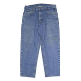 CARHARTT Mens Regular Fit Blue Denim Jeans Button W36 L27 Classic Cotton