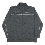 NIKE Mens Black Jacket XL Polyester Blend Zip Plain Athletic Sportswear