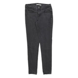 LEVI'S 710 Womens Jeans Black Slim Skinny Denim W28 L30 Stretch Cotton Blend