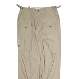 DC Mens Cotton Beige Regular Cargo Trousers W26 L31 Casual Zip Closure