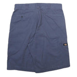 DICKIES Mens Shorts Blue Casual Loose L W36 Workwear Polyester Blend