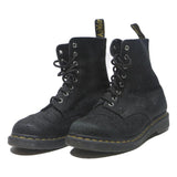 DR MARTENS Womens Leather Black Lace-Up Boots UK 7 Casual Durable