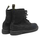DR MARTENS Womens Leather Black Lace-Up Boots UK 7 Casual Durable