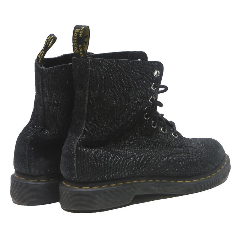 DR MARTENS Womens Leather Black Lace-Up Boots UK 7 Casual Durable