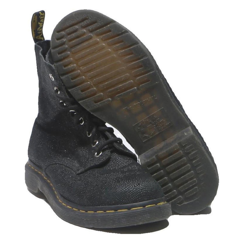 DR MARTENS Womens Leather Black Lace-Up Boots UK 7 Casual Durable