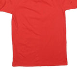 ADIDAS Mens Red & Navy Blue Graphic T-Shirt S Short Sleeve Crew Neck