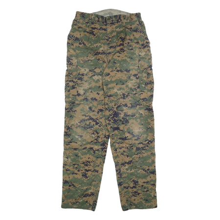 AMERICAN APPAREL Mens Cotton Blend Camouflage Regular Straight Trousers W30 L33