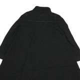 WEILL Womens Black Wool Button Coach Jacket XL Woven Classic Stand-Up Collar