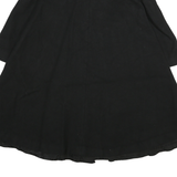 WEILL Womens Black Wool Button Coach Jacket XL Woven Classic Stand-Up Collar