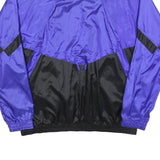 NIKE Mens Purple & Black Zip Jacket XL Polyester Colourblock Sportswear Retro