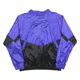 NIKE Mens Purple & Black Zip Jacket XL Polyester Colourblock Sportswear Retro