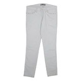 LEVI'S 524 Too Superlow Womens Jeans Relaxed Straight Denim Light W34 L32 Stud