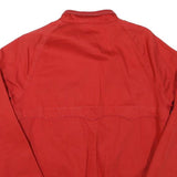 JOHN ASHFIELD Mens Red Bomber Jacket S Cotton Blend Plain Casual Zip