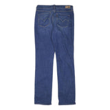 LEVI'S Womens Blue Regular Straight Denim Medium Wash W30 L32 Classic Zip Jeans
